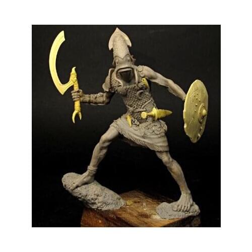 Resin Figure 1/24 ancient warrior stand with sword Model Unassambled Unpainted Figure Building Kit