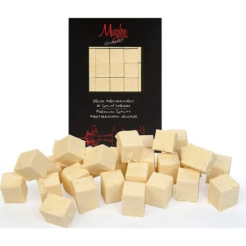 Mughe Gourmet Bitesize Butter Halva Cubes - Traditional Floss Halvah Gifts - Turkish Special Cotton Candy Pismaniye Sweet 310gr