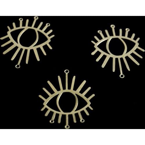Brass Hollow Accessories Eye Jewelry Connector Earring Accessories DIY Jewelry Making Components Handmade Pendant Necklace