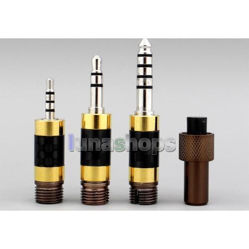 LN005924 3.5mm 4.4mm 2.5mm Balanced PLUG 3 in 1 DIY Custom Hifi earphone cable Kit Adapter For D AWESOME DIY AK240 jh24 roxxanne