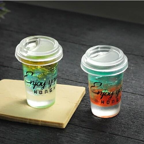 1Pcs 1/12 Doll House Miniature Resin Summer Special Drink Simulation Model For Mini Decoration Dollhouse Accessories