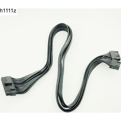 10pin+14pin to 24pin Modular Power Supply Cables Sleeved Cable Adapter ATX 24Pin for Corsair AX1200 AX1200i RM Series 18AWG 60cm