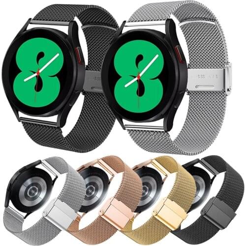 Stainless Steel 20mm Watchstrap For Samsung Galaxy Watch 4 44mm 40mm Classic 46MM 42MM Watchband Milanese Wristband Bracelet New