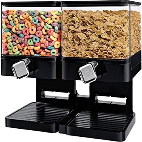 Single/double Barrel Cereal Machine Grain Dispenser Oat Storage Tank Self-service Food Multi-grain Container WJB41402