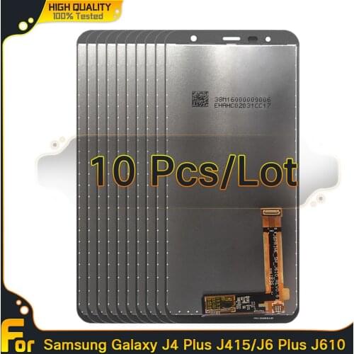 10pcs INCELL AMOLED LCD For Samsung Galaxy J4 Plus 2018 J415 Screen Touch Digitizer Assembly LCD For Samsung J415F J415G J415M