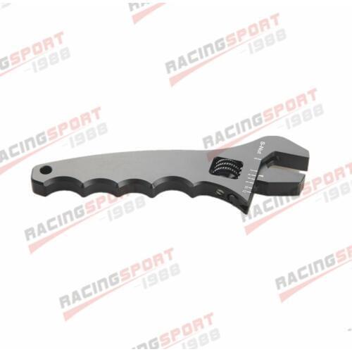 Adjustable Aluminum AN Wrench Hose Fitting Tool Spanner Black/Blue