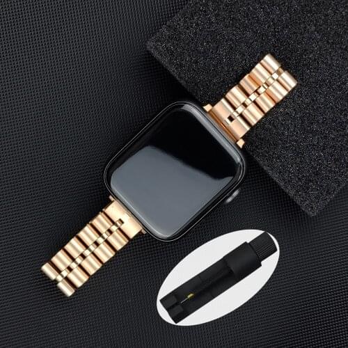 Correa for apple watch 6 40mm 44mm strap slim band for iwatch se apple watch 5 4 3 38mm 42mm Stainless Steel bracelet women band