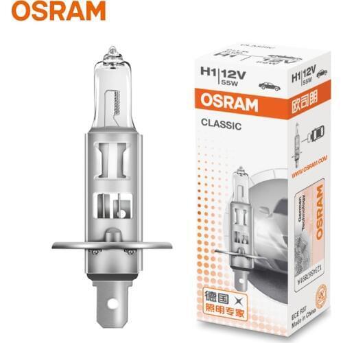 OSRAM H1 Standard Light Car Halogen Headlight Auto Bulb 3200K 12V 55W P14.5s 64150 Original Lamp OEM Quality (1pc)