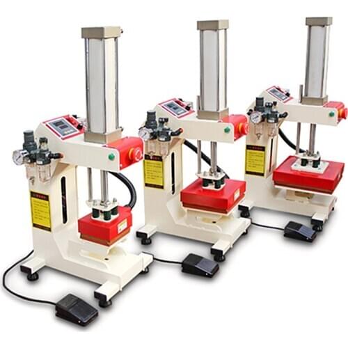 Heat Press Machine Pneumatic automatic can continuous work T-shirt Printing Machine For T-shirt shirt logo brand leather mouse