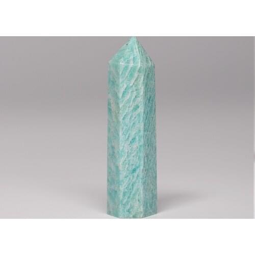 1PC Natural Crystal AmazonianStone Healing Stone Treatment Stick Tianhe Quartz Wand Hexapod Home Decor Gift