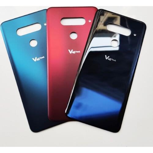 10 pcs/lot Original Rear Battery Door For LG V40 ThinQ V405 Back Housing Cover Case with adhesive Replacement parts