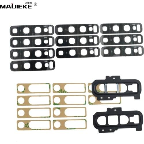 10PCS S10 Back Camera Glass Lens+Frame+Adhesive Sticker For Samsung Galaxy S10 Plus S10+Rear Camera Glass Lens Replacement