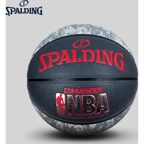 2020 New Original SPALDING Size 7 Commander Digital camouflage indoor and outdoor PU basketball 74-935Y