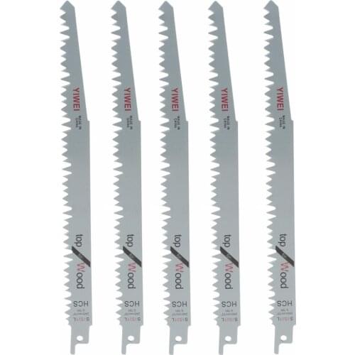 5pcs/set 240mm High Carbon Steel Reciprocating Saw Blades Sabre For Wood