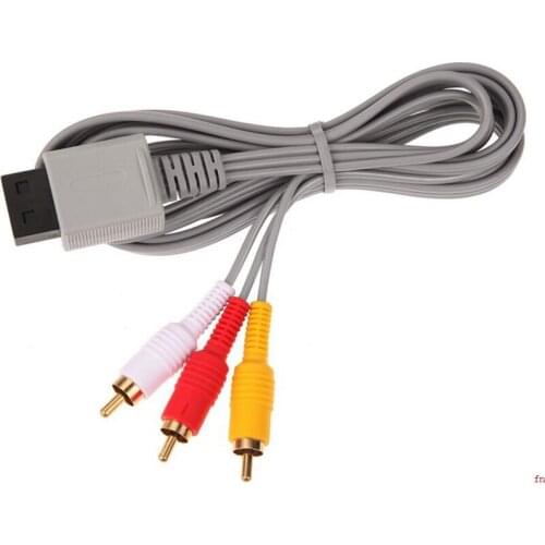 500pcs 1.8m Audio Video AV Composite 3 RCA Cable for sharpest video