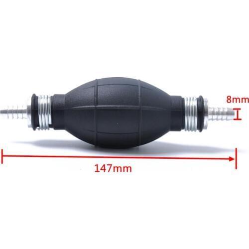 8mm 5/16inch Rubber Aluminum Marine Boat Motor Bulb Hand Pump Diesel Oil Gasoline Petrol Fuel Transfer Primer Pump Bulb Black