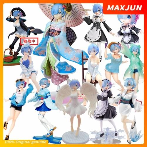 MAXJUN Anime Re Life in a different world from zero Anime Figure Rem Theme Lucky Bag PVC Model Toys Re Zero Action Figure Sexy