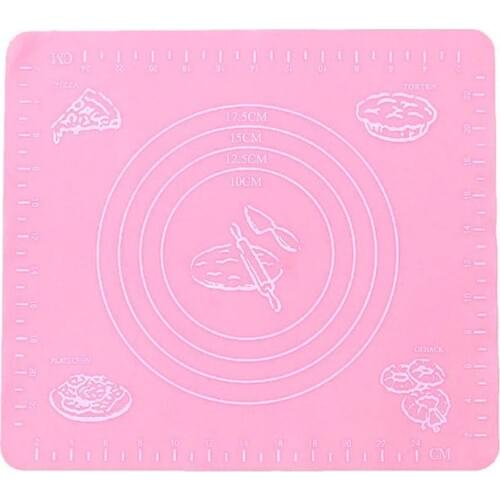Nonstick Silicone Scale Baking Mat Oven Rolling Dough Heat-resistan Fondant Tools Baking Pastry Rolling 29*26cm Mat Cooking