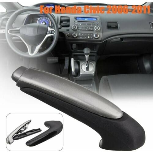 Car Handle Grip Covers Parking Hand Brake Handle Sleeve Protector Interior Accessories for Honda for Civic 2006 2007 2008 -2011