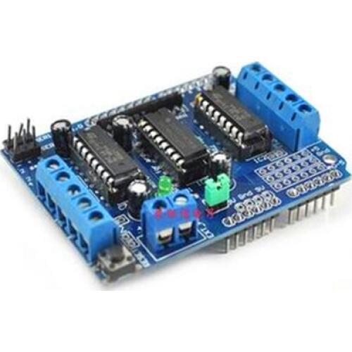 Free Shipping!!! l293d motor drive / 4-channel DC / 2-way stepper motor / support UNO / MEGA2560 sensor