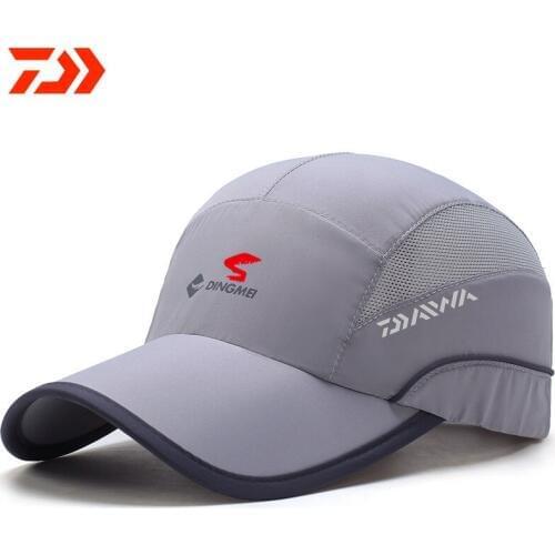 2021 New Mens Summer DAIWA Fishing Quick-drying Baseball Cap Outdoor Leisure Hiking Sun Hat Female Cap Net Mesh Cap 89