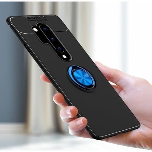 For Oneplus 8 Pro 1+8 Case Luxury Car Holder Ring Soft Silicone Bumper Case for One Plus 8 Pro Shell Cases Coque