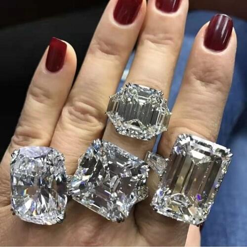 Кольца с фианитами для женщин CRUCIO China At AliExpress