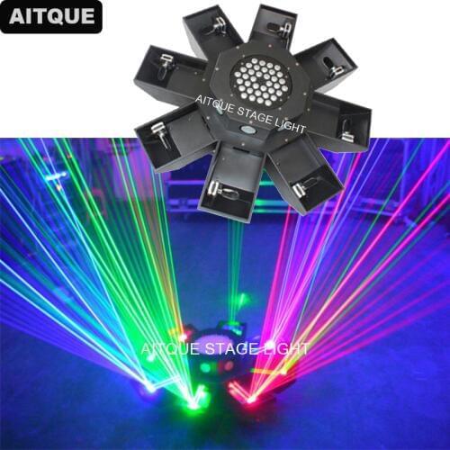 Dj lights laser show projector 8eye rgb UFO wide beam laser light stage light equipment