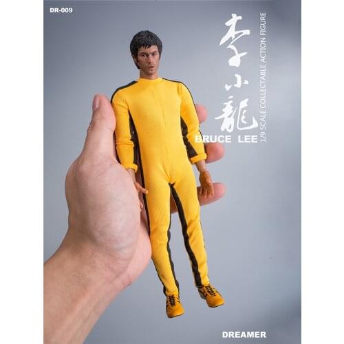 Dreamer Toys Dr-009 1/9 Chinese Kung Fu First Man Bruce Lee Action Figure With 2 Head Carvings A Full Set Clothing Accessories