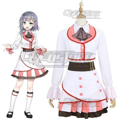 CUE! Moon Maruyama Rie Cosplay Costume Anime Game Uniform Dresses Christmas Halloween Free Shipping CG951ZT