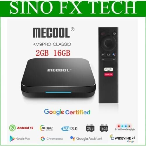 MECOOL KM9 Pro Google Certified Androidtv 2GB 16GB Amlogic S905X2 Android 10.0 4K Smart TV Box KM9 Pro
