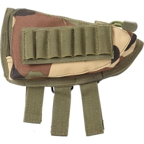 Multifunctional Magazine Pouch Tactical Gills Bag Sniper Shooting Bullet Holster Hunting Rifle Buttstock Holder Cheek Rest Pouch