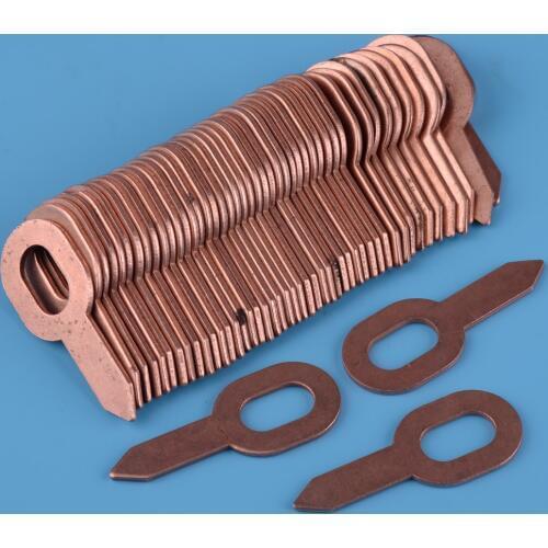 DWCX 50pcs Copper Plated Dent Puller Rings for Spot Welding Soldering Car Body Panel Washer 55.5mm Removal Repair Tool