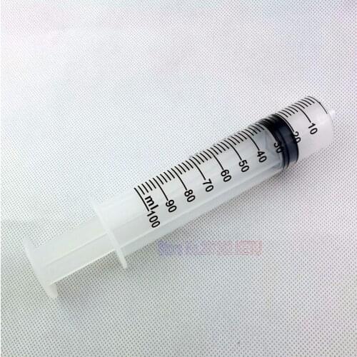 Plastic 100ML Bird Feeding Syringe LUER LOCK