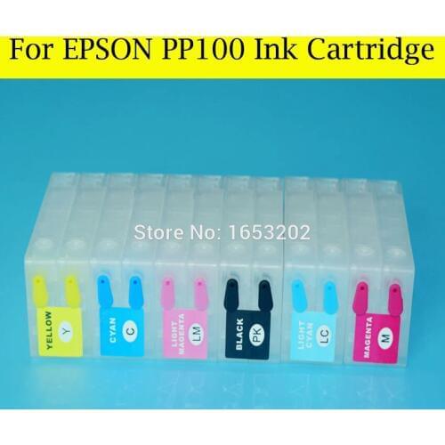 Empty PP-100 Ink Cartridge With Chip Resetter For Epson PP100 PP-100II PP100II PP100N PP100AP PP-100N PP-100AP Printer