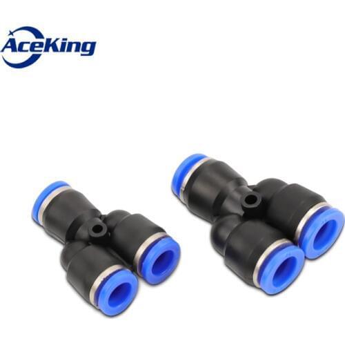 PY Y-type pneumatic joint PY4 PY6 PY8 PY10 12 14 16 equal-diameter three-way plastic quick joint tracheal fast intubation 3-way