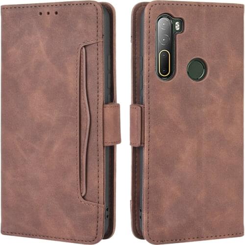 Removable Leather Card Slot Flip Case for HTC U20 5G 2020 Luxury Case HTC U20 Back Cover Soft Coque for on HTC U 20 Case Funda