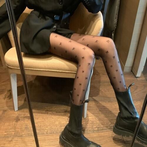 Super Sexy Cat Printing Stocking Pantyhose Tights Black Transparent Stockings Underwear Female Sheer Pantyhose Mock Stockings