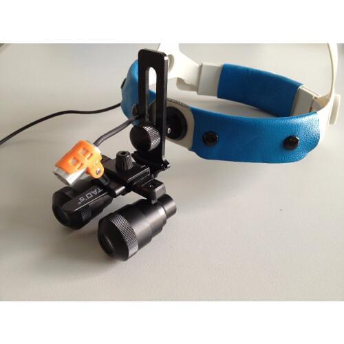 TAOS 5.0x-MF multi focus changable 5.0x-6.0x Surgical Loupes with LED head lamp Headlight with headband