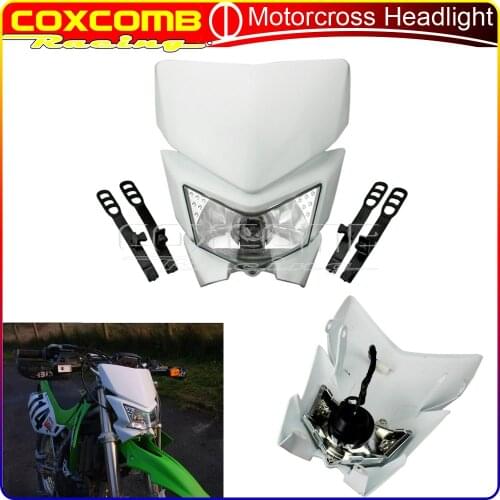 Universal Off Road Headlight 12v 35w Enduro Motocross Head Lights Fairing For Suzuki Yamaha WR450F WR250F YZ YZF TW TTR DR RM