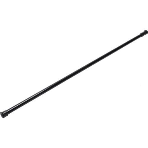 Extendable Telescopic Spring Loaded Net Voile Tension Curtain Rail Pole Rods,70~120cm,Black