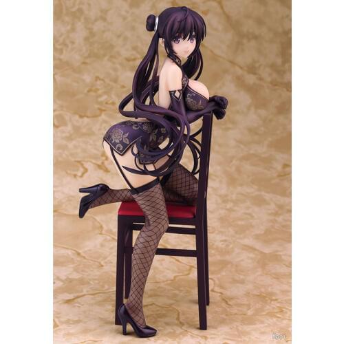 Skytube Japanese Girl 22cm Sexy adult Anime Alphamax Skytube Misaki Kurehito Fuyuki Mari Cheongsam PVC action figure toys gift