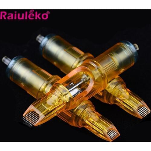 Hot Sale 10pcs 1R/3R/5R/7R/9R/11R/14R Disposable Tattoo Cartridge Needles Tattoo For Semi-Permanent Microblading Tattoo Machine