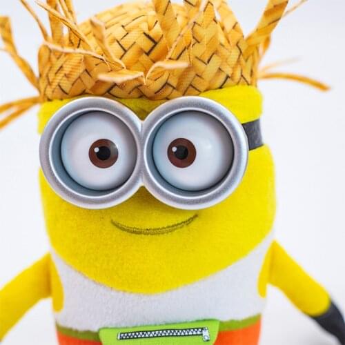 15CM Ty New Movie Beanie Yellow Capsule Big Eyes Yellow Body Super Minion Fun Cute Doll Plush Toy Christmas Birthday Gift Kids
