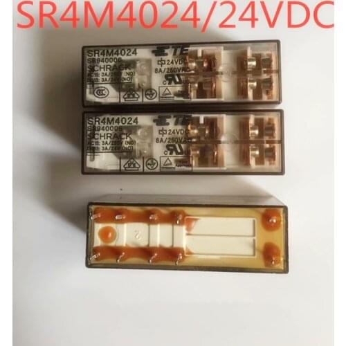 2Pcs/Lot New SR4M4024 24VDC SR 4M4 024 Relay pin10