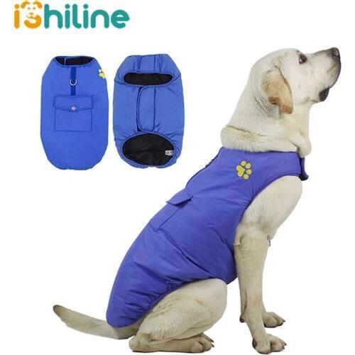 2019 Big Dog Clothes Autumn and Winter New Double-sided Can Wear Small Meidum Large Dog Waterproof Warm Vest Pet Clothes