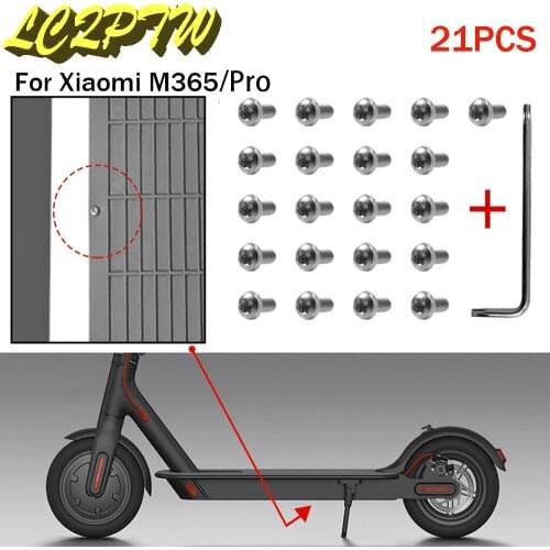 21PCS Bottom Battery Cover Screws for Xiaomi Mijia M365 And Pro Electric Scooter Repaired Parts