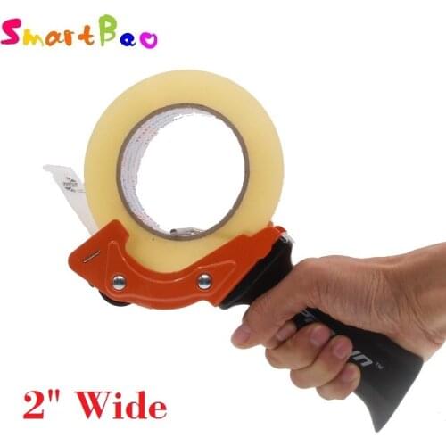 50mm Heavy Duty Tape Gun Dispenser Box Sealing Tape Dispenser Easy One-hand Operation for Warehouse Workers; Random Color