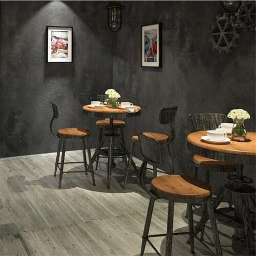 Beibehang papel de parede Retro plain gray white cement background wall paper living room restaurant clothing store wallpaper