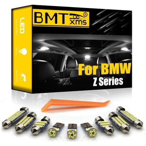 BMTxms For BMW Z3 E36 Z4 E85 E86 E89 Coupe Convertible Car LED Interior Dome Map Trunk Glove Box Vanity Mirror Light Kit Canbus